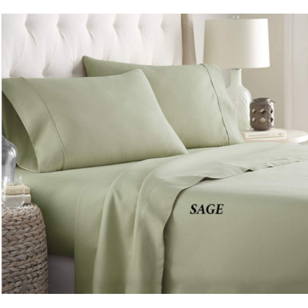 Bamboo Comfort Sage Split Top King Blend Sheet Set