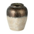 thumbnail image 3 of CC Home Furnishings 16" Bronze and Beige Large Ceramic Wide Mouth Candia Vase, 3 of 5