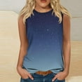 thumbnail image 2 of Npasoilc Summer Tank Tops For Women Strap Camisole Loose Fit Casual Sleeveless Spring Going Out Clothes Trendy Womens Tops Women's Summer Printed Loose Round Neck Sleeveless Tops, 2 of 4