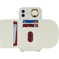 thumbnail image 6 of for iPhone 11 Phone Case with Card Holder for Women,for iPhone 11 Case Wallet with Strap,Credit Card Holder,Ring Stand,Crossbody Lanyard,RFID Blocking RFID PU Leather Phone Cases 6.1''(White), 6 of 18