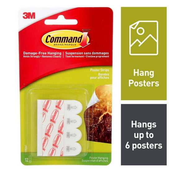 3M™ Command™ 17024C Poster Strips, COMMAND POSTER STRIP