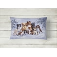 thumbnail image 2 of Carolines Treasures BDBA316APW1216 Winter Dogs Fabric Decorative Pillow, 2 of 3