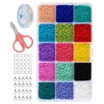 thumbnail image 4 of 15 Gird Beads DIY Beading Supplies Crafting Accessories de fabricación de semillas con cordón elástico Zulema pulsera de cuentas, 4 of 8