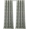 thumbnail image 2 of Kate Aurora Living 2 Pack Reversible Lattice Heavy Duty Thermal Room Darkening Curtain Panels - Gray, 84 in. Long, 2 of 6