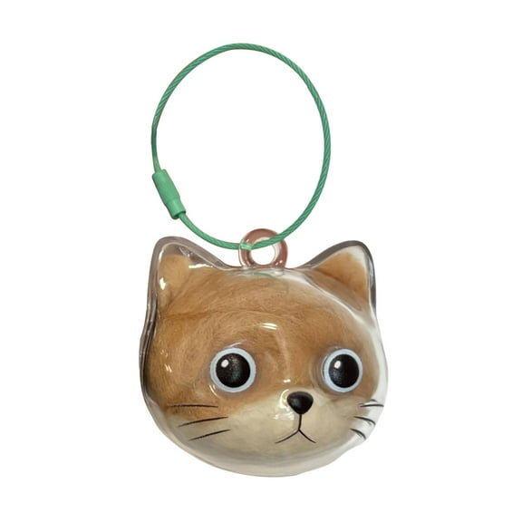 Pet Hair Keychain Dog Hair Collector Keychain Charm - Transparent Pet Memorial Capsule for Pet Hair Souvenir, Portable Keepsake Holder for Dog Lovers, Furry Friends Memory Keychain