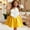 Yellow, variant on ITSAME Girls Dress, Ruffle Sleeveless Fashion Flower Cinched Waist Kids Wedding Party Pageant Dress Purple 7-8T