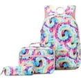thumbnail image 3 of 3Pcs Cute Backpack Bags Set with Lunch Box Pencil Bag Daypack Bookbags (Tie Dye Pink), 3 of 7