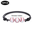thumbnail image 2 of 10 pulseras de tenis de baloncesto y béisbol para niños, regalo de fiesta de béisbol, pulsera deportiva ajustable, 2 of 5