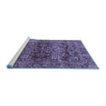 thumbnail image 2 of Ahgly Company Machine Washable Indoor Round Oriental Blue Traditional Area Rugs, 3' Round, 2 of 4