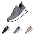 thumbnail image 2 of NOKIO Mens Hiking Sneakers S𝗅ip On Elastic Strap Sport Shoes Comfortable Soft Sole Running Shoes Breathable Knit Non-S𝗅ip Athlet𝗂c Shoes Wide Width Casual Walking Shoes for Back to College, 2 of 9