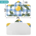 thumbnail image 4 of Yayeee Kids Hooded Towels Toddler Soft Absorbent Beach Bathing Wrap 50" x 23.5", Light Blue Plaid, 4 of 5