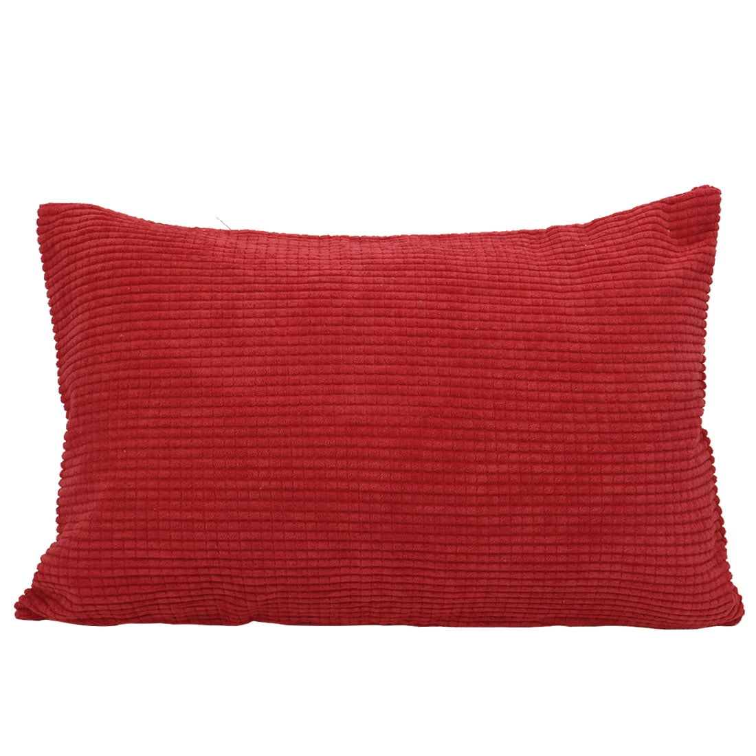 Unique Bargains Corduroy Texture Decorative Throw Pillow
