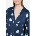 thumbnail image 3 of Vince Camuto Women's Sea Carnation Collared Silk Blouse Blue Size Medium, 3 of 3