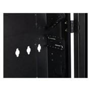 NavePoint 2U Vertical Server Rack Enclosure, Low Profile, 20 Deep, Max Weight Capacity 150 lbs - 2U Network Cabinet Vertical Wall Mount, Perforated, Black