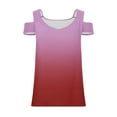 thumbnail image 4 of Women Sleeveless Crop Tops Plus Size, Tshirts Shirts Graphic Pack Yoga Tops Woman Crop Summer Crop Tank Tops for Women Letter Print Tee, 4 of 5