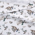thumbnail image 5 of Eddie Bauer Woodland Friends White Cotton Flannel Full Sheet Set, 5 of 7