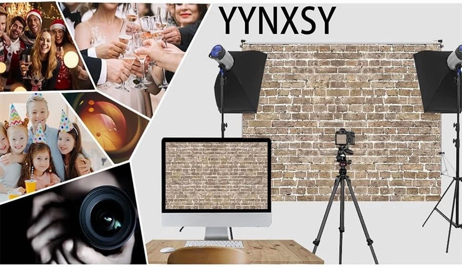 BUTTERFLY- Yynxsy 7X5Ft Brick Wall Background Primary Color 7X5Ft, Khaki