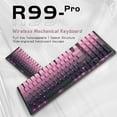 thumbnail image 2 of RECCAZR R99 Pro Wireless Mechanical Keyboard,Gasket Hot Swappable Custom Keyboard,RGB Backlit, Side Printed PBT Keycaps,2.4GHz/USB-C/BT5.0 Mechanical Gaming Keyboard(Phantom Purple Linear Switch), 2 of 10