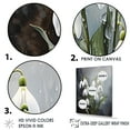 thumbnail image 3 of Designart "Tranquil Forest Snowdrop Photo" Snowdrops Floater Framed Canvas Prints, 3 of 5