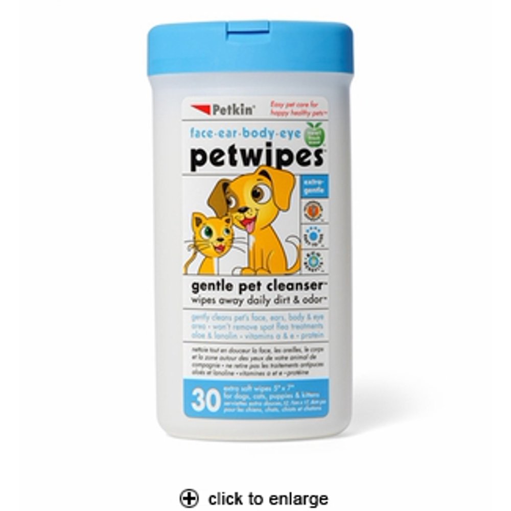 Petkin Pet Wipes 30 Count