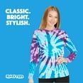 thumbnail image 5 of DARESAY Tie Dye Style Long Sleeve T-Shirt Men Women - Fun, Multi Color Tops, 5 of 5