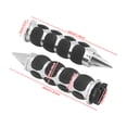 thumbnail image 2 of 1" Chrome Spike Handle Bar Hand Grips For Harley Sportster Dyna Softail Toruing, 2 of 5