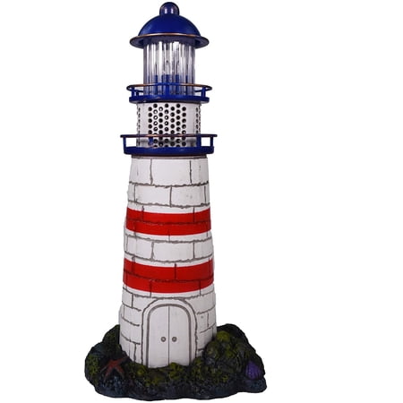Penn-Plax Deco-Replicas LED Lighthouse Ornament - for Freshwater and Saltwater Aquariums – Fully Functioning
