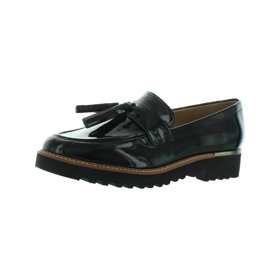 Franco Sarto Womens Carolynn Patent Slip On Loafers