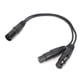 thumbnail image 2 of Cable adaptador en Y, 1 entrada XLR macho a hembra Cable adaptador Cable de aspecto llamativo, 2 of 9