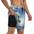thumbnail image 3 of Daiia Christmas Snowman In The Snow Mens Swim Trunks Swim Shorts Quick Dry Swim Shorts with Mesh Lining Pockets-X-Large, 3 of 9