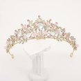 thumbnail image 3 of Children Pink Crystal Tiara Girls Princess Costume Rhinestone Crown H - Party Accessory, 3 of 5