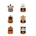 thumbnail image 2 of Tepsmf Halloween Wooden Ornament Set 12 Pcs Vintage Hanging Cutouts with 6.6FT Rope for Garland Tree Decor, 2 of 7