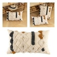 thumbnail image 3 of 2x Almohada Bohemio Perfecl Funda de Cojín Tejidas 18x18 Beige, 3 of 8