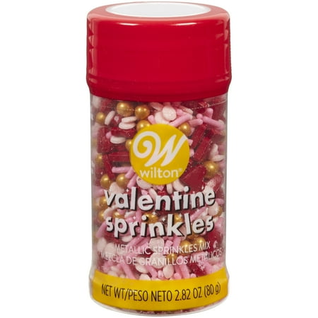 Wilton Pop of Gold Metallic Valentine's Day Sprinkles Mix, 2.82 oz.