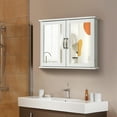 thumbnail image 2 of Gymax Bathroom Medicine Cabinet 2-Tier Wall-Mounted Mirror Storage Cabinet W/Handles, 2 of 10