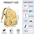 thumbnail image 6 of Golden Retrievers and Flowers Backpack for School,Cute School Bag,Schoolbag with Adjustable Shoulder Straps & Padded Back,13.4"x11"x4.7", 6 of 6