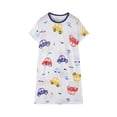 thumbnail image 4 of akafmk Girls Dresses Knit Short Sleeve T-Shirt Dress Cute Thin Breathable Sleepwear Loungewear Casual Summer House Dresses, 3-13 Years, 4 of 6