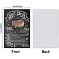 thumbnail image 2 of 1pc Vintage Metal Tin Sign Iron Wall Decor for Bars Restaurants Cafe Pubs Rectangle Steak 300x200x2.2mm, 2 of 9