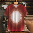 thumbnail image 5 of PNTUTB Summer Fashion Women's Tie Dye Gradient Casual Crew Neck Short Sleeve Loose Comfortable Pullover Tops, 5 of 6