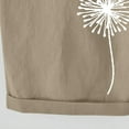 thumbnail image 4 of JINMGG 2023 Summer Plus Womens Shorts Clearance,Women's Summer Print Five Points Large Size Cotton Linen Pants Casual Pants Khaki XXXXXL, 4 of 6