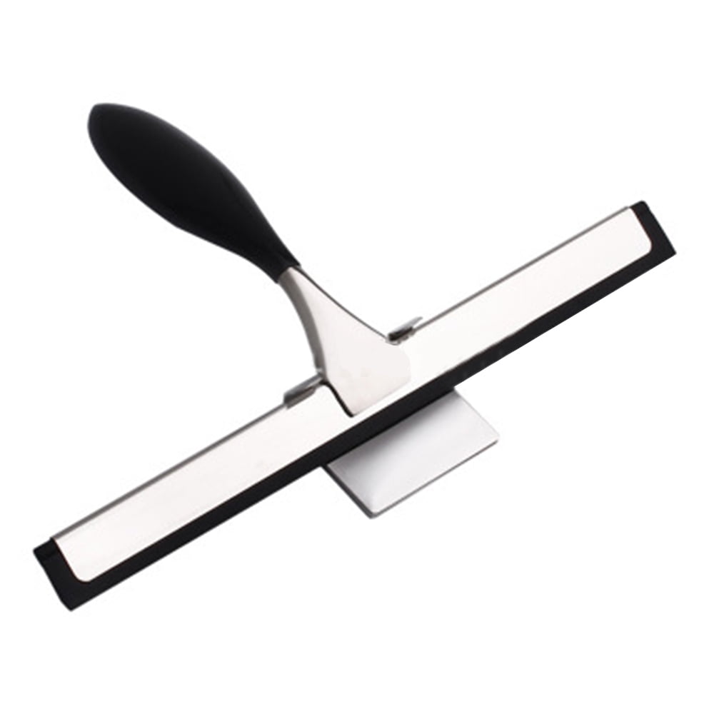 Shower Squeegee, Stainless Steel Glass Window Squeegee with NonSlip