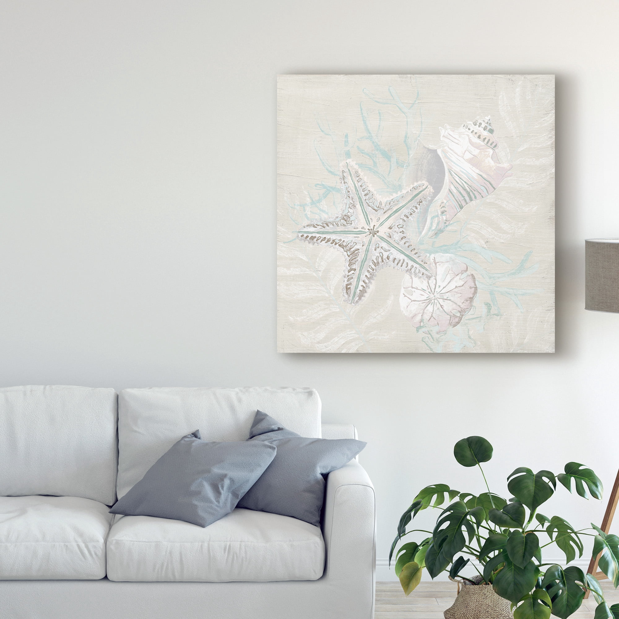 Trademark Fine Art 'Weathered Shell Sketch I' Canvas Art by June Erica Vess