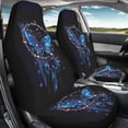 thumbnail image 3 of Yuyamidu Blue Butterfly Car Accessories Sets 2 Pcs Auto Front Seat Covers Dream Catcher Car Seat Cover Sets for Women Car Interior Seat Cushion, 3 of 7