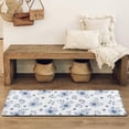 thumbnail image 4 of Pioneer Flower Floral Print Pattern Bathroom Rugs Mat, Non Slip Microfiber Bathroom Rug with Rubber Backing, Soft Mats for Bathroom Floor Tub Shower, 17"x47", 4 of 5