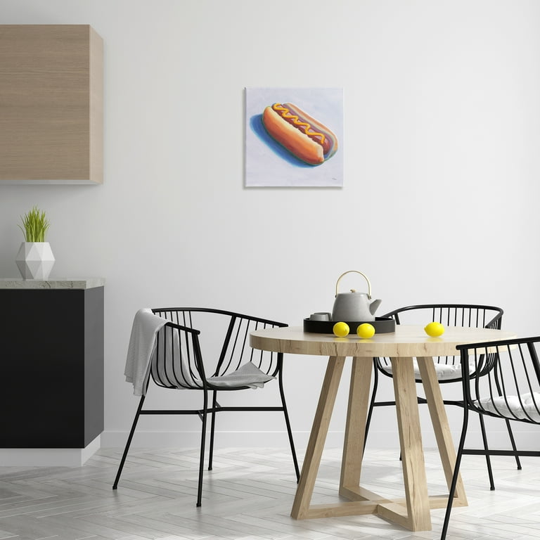 Stupell Industries Hot Dog with Mustard Food & Beverage Painting