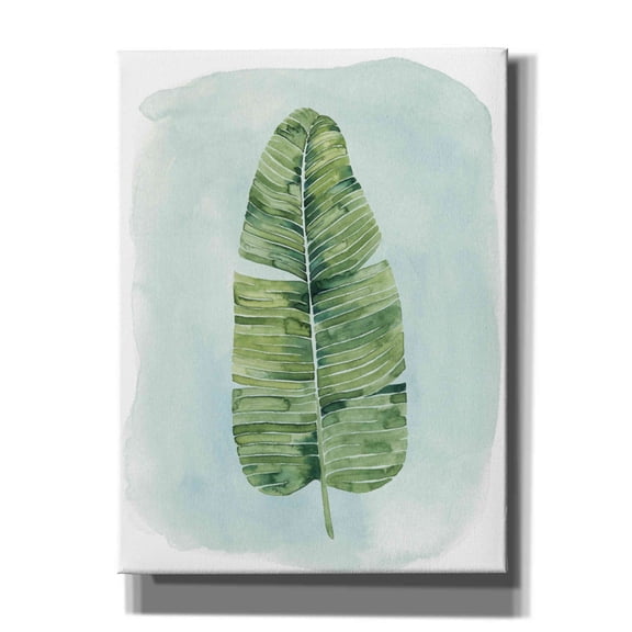 Epic Graffiti 'Paradise Palm Leaves IV' by Grace Popp, Canvas Wall Art, 12"x16"