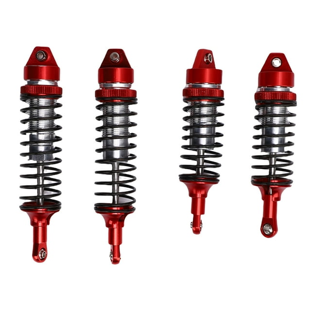 2 Pairs Shock Kits, Aluminum Alloy Front & Rear Oil Dampers, for 1 10 Scale RC Crawler & Performance, for Slash 4x4