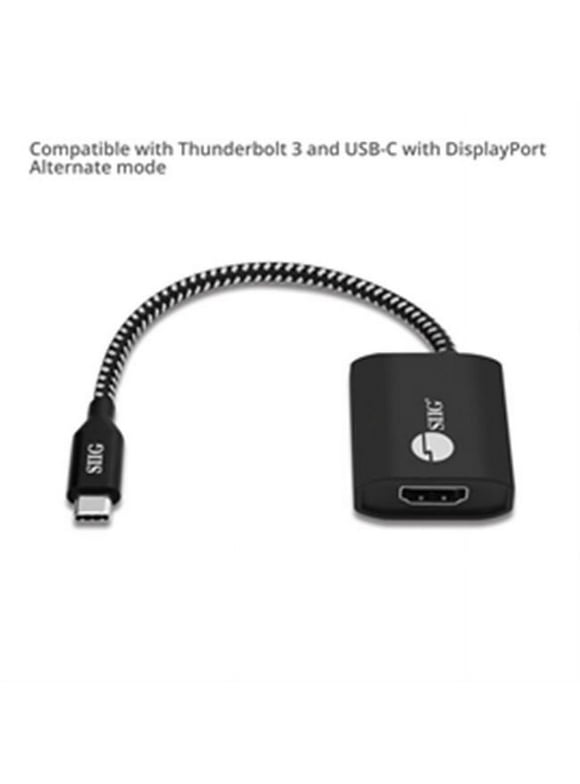 Siig  HDMI Display & 60W PD Charging to USB Type C Displayport - Black Brown