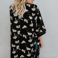 thumbnail image 3 of Chaqueta de Playa Yuyangstore Gasa Impresión Floral Chiffon Cover up, 3 of 8