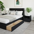 thumbnail image 4 of Nexera Harper 4-Piece Reversible Storage Bedroom Set, Black, Double, 4 of 6